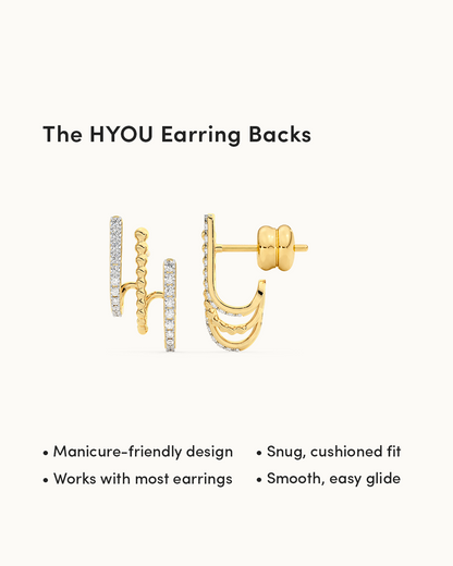 3 Line Diamond Hoops