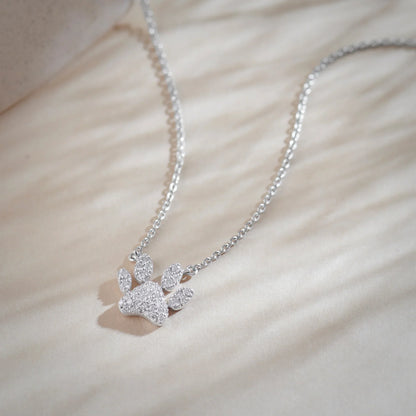 Paw Diamond Necklace