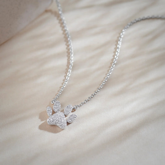Paw Diamond Necklace