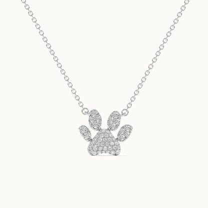 Paw Diamond Necklace