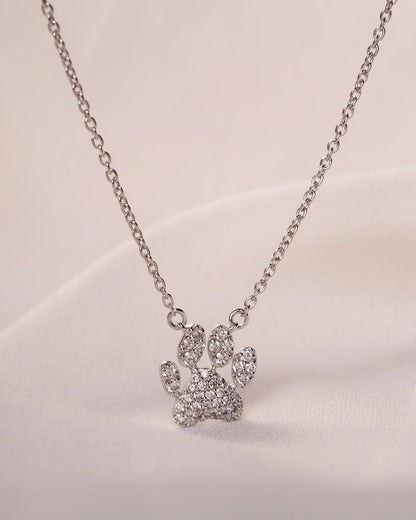 Paw Diamond Necklace
