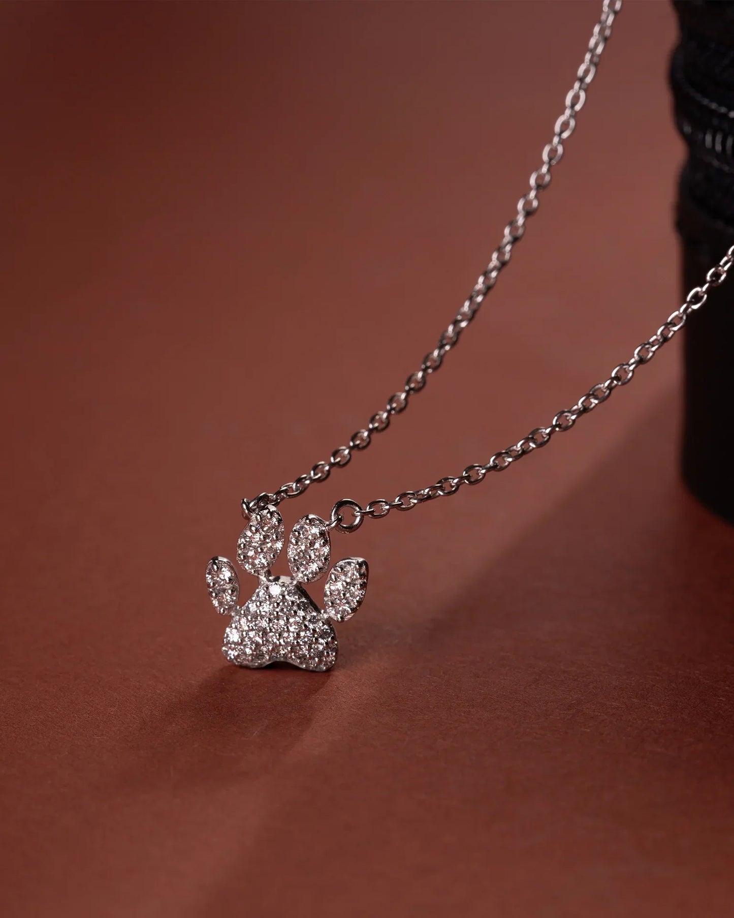 Paw Diamond Necklace