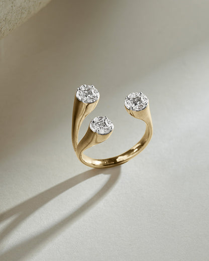 Contemporary Open Diamond Band