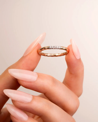 Textured Diamond Band